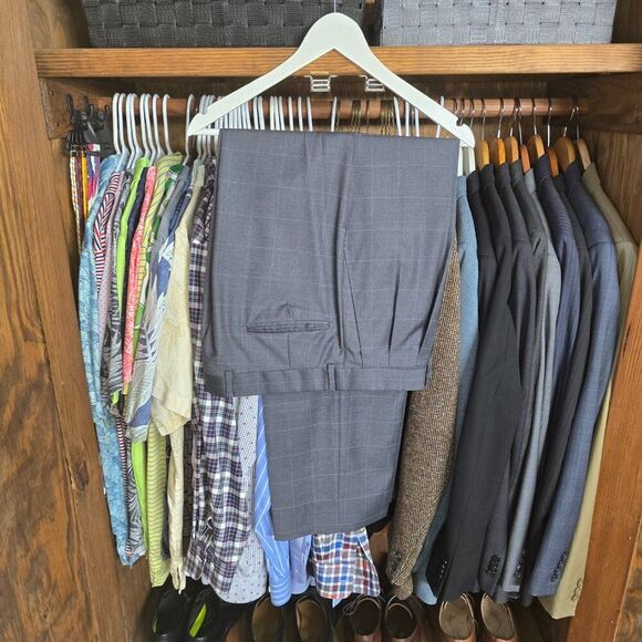 Faconnable Gray Men's Wool Suit 42R/35R - Picture 6 of 16